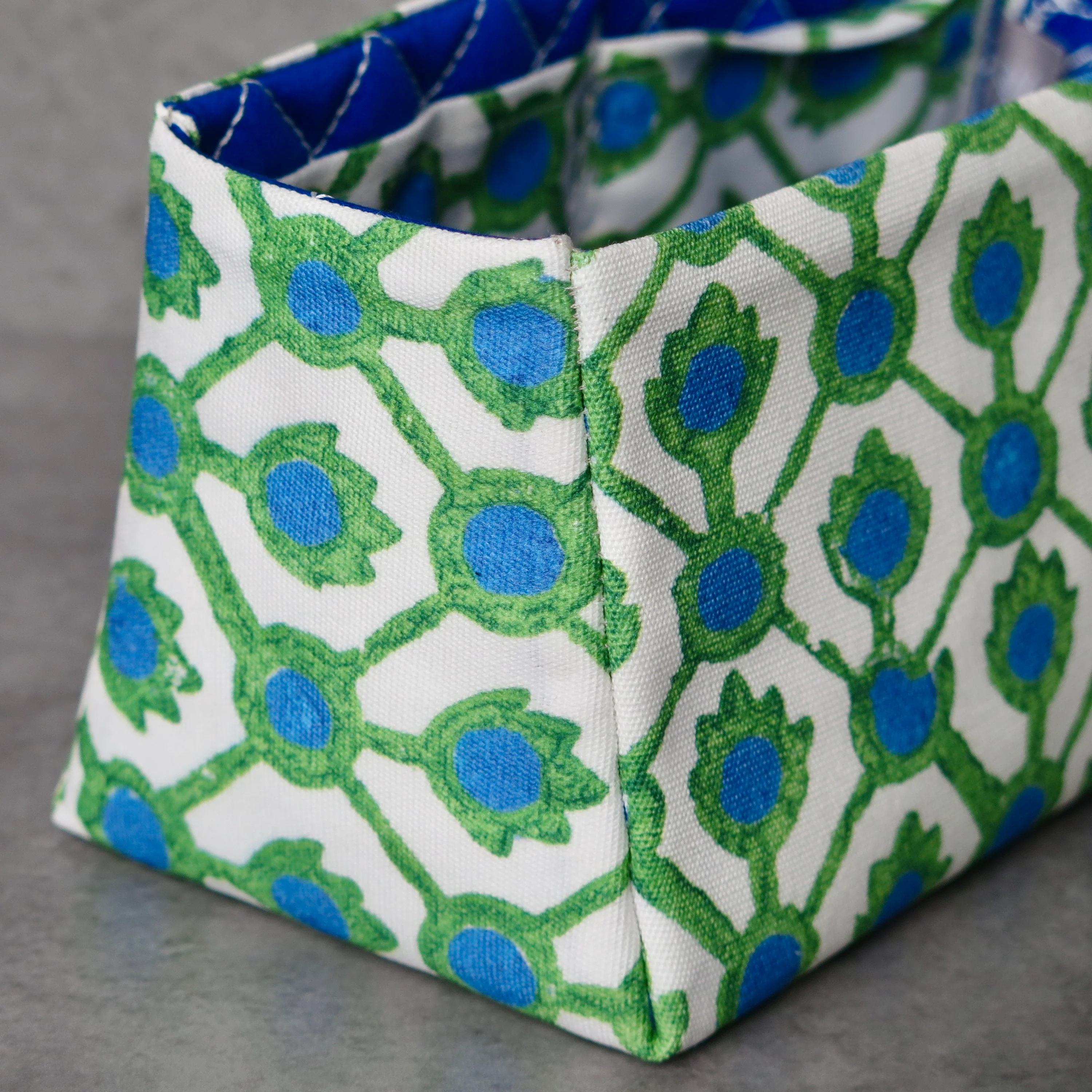 Trellis Bleu Royal/Emerald - Image 3