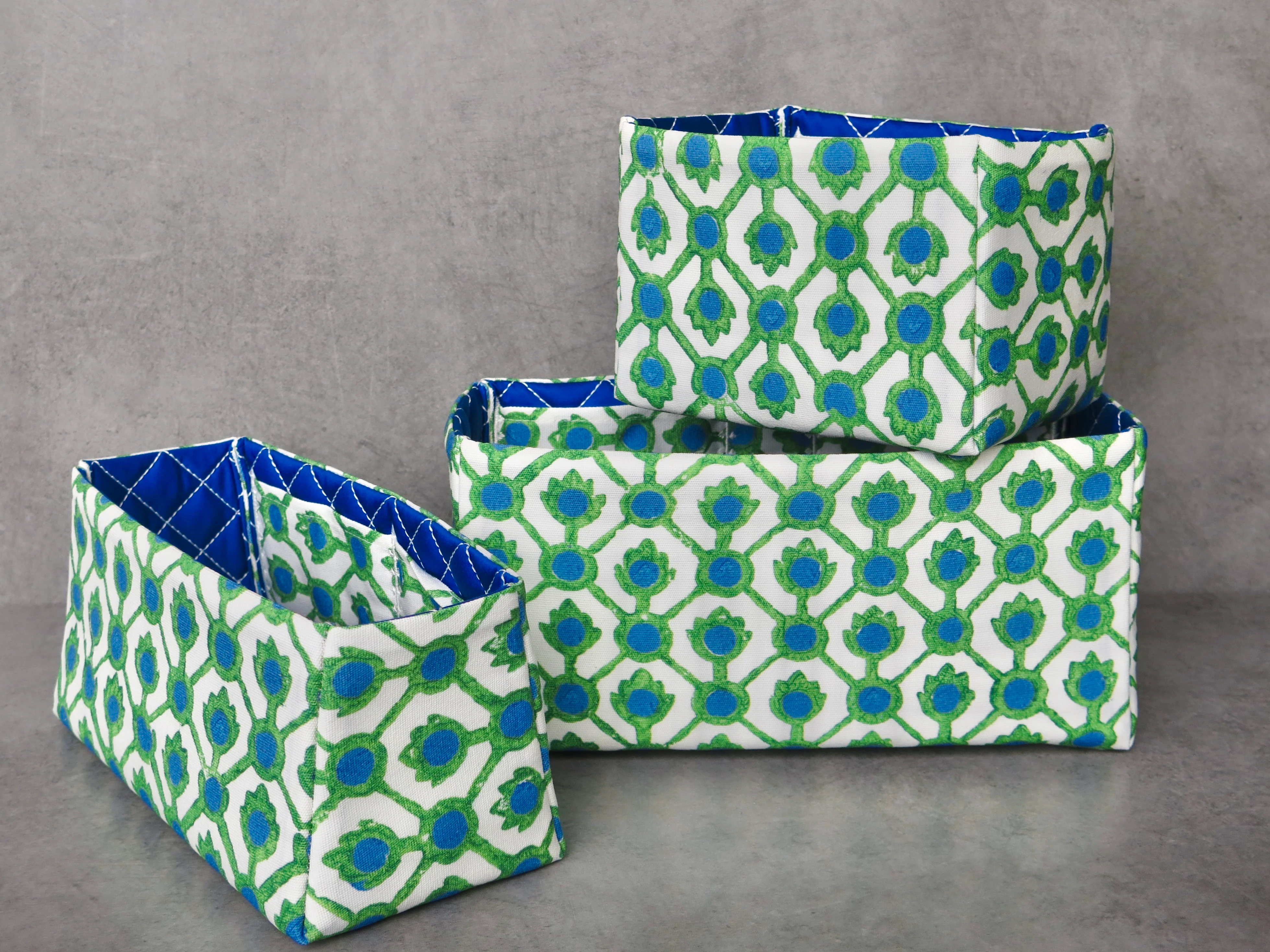 Trellis Bleu Royal/Emerald - Image 4