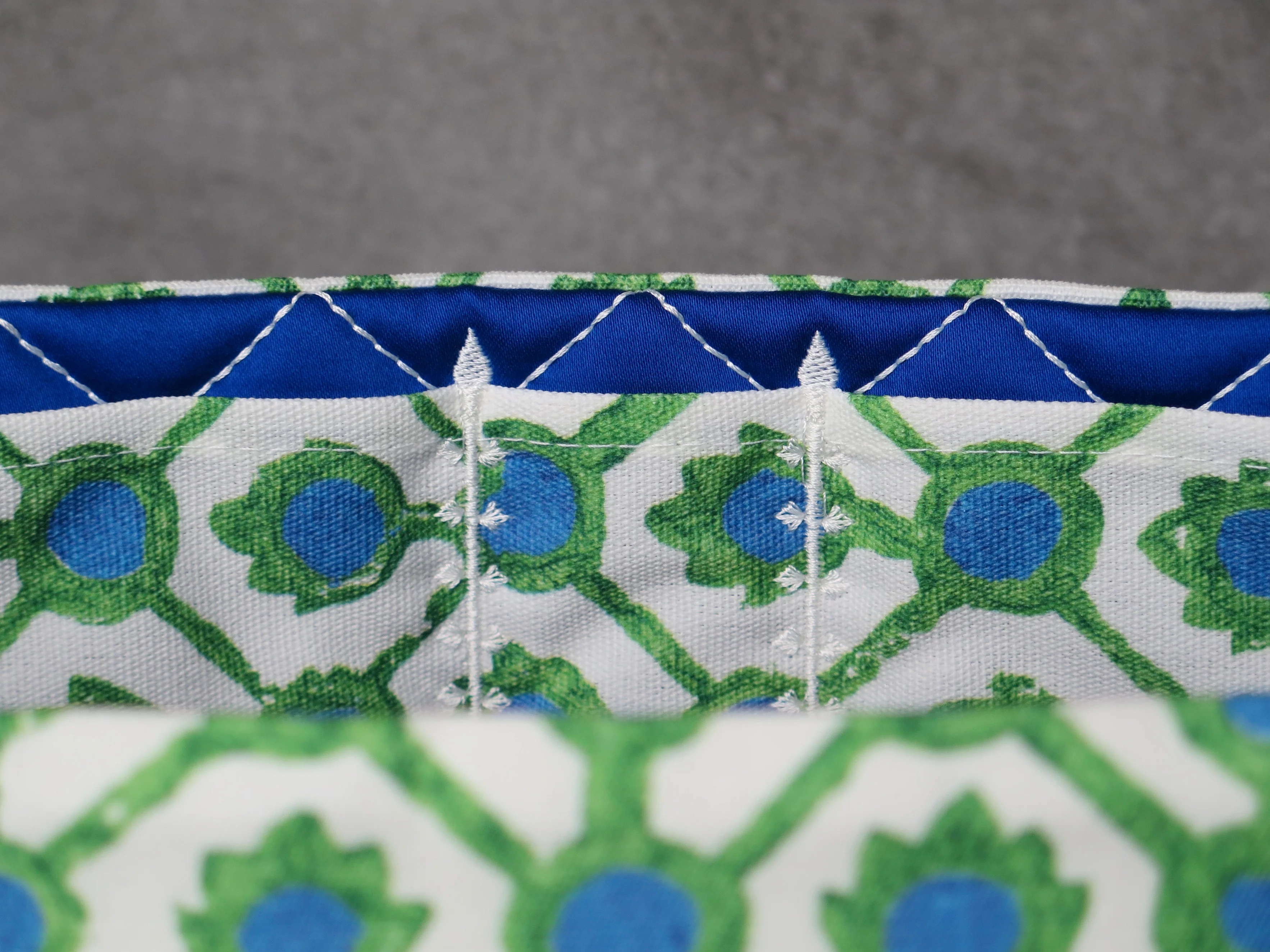 Trellis Bleu Royal/Emerald - Image 5